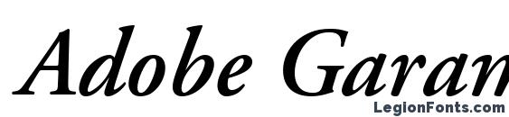 Adobe Garamond LT Semibold Italic Font, Calligraphy Fonts