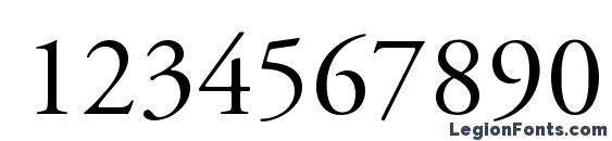 Adobe Garamond LT Titling Capitals Font, Number Fonts