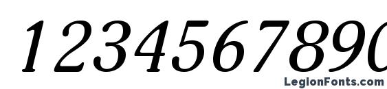Adonisc italic Font, Number Fonts