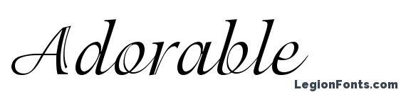 Adorable font, free Adorable font, preview Adorable font