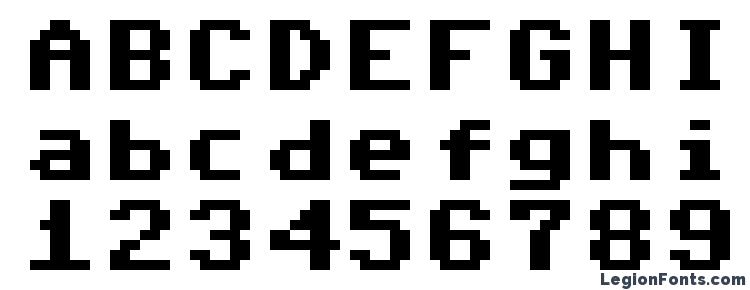 глифы шрифта Adore64, символы шрифта Adore64, символьная карта шрифта Adore64, предварительный просмотр шрифта Adore64, алфавит шрифта Adore64, шрифт Adore64