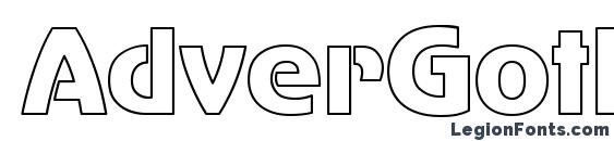шрифт AdverGothic Ho, бесплатный шрифт AdverGothic Ho, предварительный просмотр шрифта AdverGothic Ho
