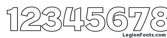 Advergth Font, Number Fonts