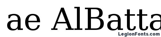 ae AlBattar Font