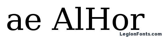 шрифт ae AlHor, бесплатный шрифт ae AlHor, предварительный просмотр шрифта ae AlHor