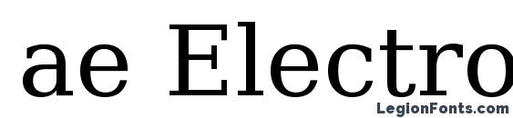 ae Electron Font