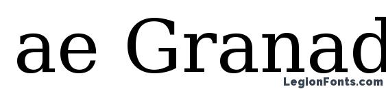 ae Granada Font