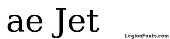 ae Jet font, free ae Jet font, preview ae Jet font