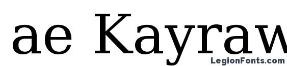 шрифт ae Kayrawan, бесплатный шрифт ae Kayrawan, предварительный просмотр шрифта ae Kayrawan