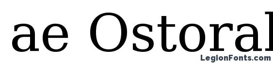 шрифт ae Ostorah, бесплатный шрифт ae Ostorah, предварительный просмотр шрифта ae Ostorah