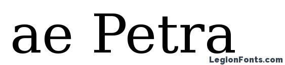 шрифт ae Petra, бесплатный шрифт ae Petra, предварительный просмотр шрифта ae Petra