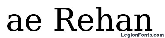 шрифт ae Rehan, бесплатный шрифт ae Rehan, предварительный просмотр шрифта ae Rehan