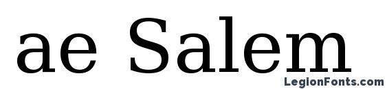 шрифт ae Salem, бесплатный шрифт ae Salem, предварительный просмотр шрифта ae Salem