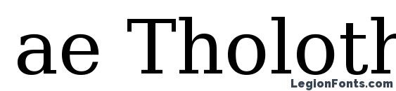 ae Tholoth Font