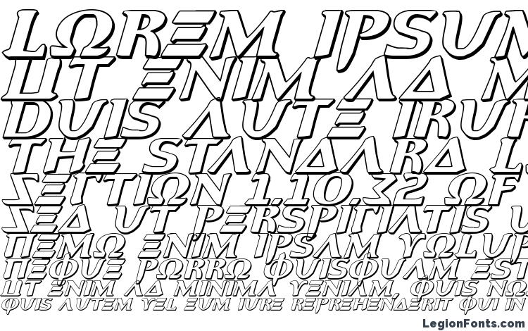 specimens Aegis 3D Italic font, sample Aegis 3D Italic font, an example of writing Aegis 3D Italic font, review Aegis 3D Italic font, preview Aegis 3D Italic font, Aegis 3D Italic font