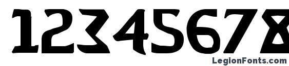 Aegis Condensed Font, Number Fonts