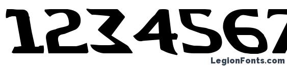 Aegis Leftalic Font, Number Fonts