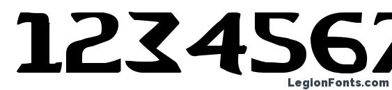 Aegis Font, Number Fonts