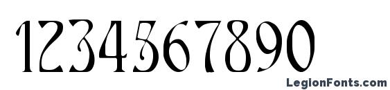 AENEAS Regular Font, Number Fonts