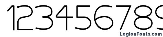 Aero Display SSi Font, Number Fonts