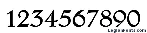 AeroDB Normal Font, Number Fonts