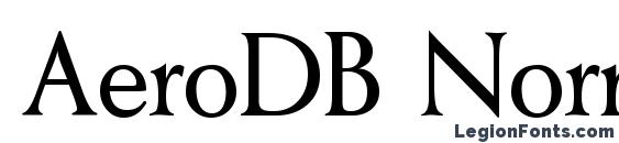 AeroDB Normal font, free AeroDB Normal font, preview AeroDB Normal font