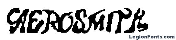 Aerosmith font, free Aerosmith font, preview Aerosmith font