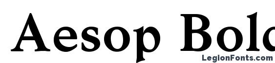 шрифт Aesop Bold, бесплатный шрифт Aesop Bold, предварительный просмотр шрифта Aesop Bold