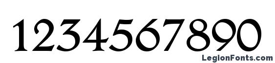 Aesop Regular Font, Number Fonts