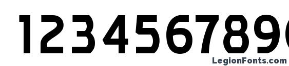 AffluentRg Bold Font, Number Fonts