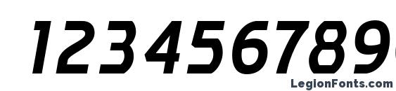 AffluentRg BoldItalic Font, Number Fonts