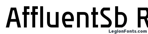 AffluentSb Regular Font, Typography Fonts