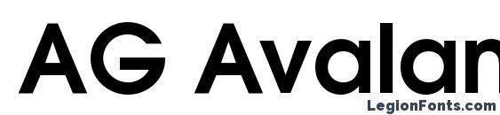 AG Avalanche Bold Bold Font
