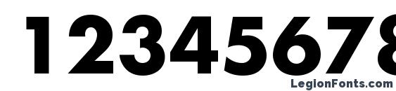 AG Futura Bold Font, Number Fonts