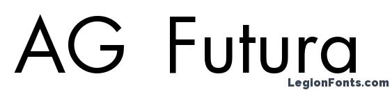 AG Futura font, free AG Futura font, preview AG Futura font