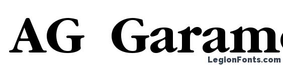 AG Garamond Bold Font