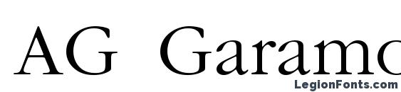 Шрифт AG Garamond