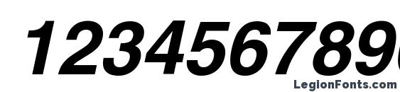 AG Helvetica Bold Italic Font, Number Fonts