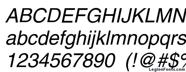 глифы шрифта AG Helvetica Italic, символы шрифта AG Helvetica Italic, символьная карта шрифта AG Helvetica Italic, предварительный просмотр шрифта AG Helvetica Italic, алфавит шрифта AG Helvetica Italic, шрифт AG Helvetica Italic