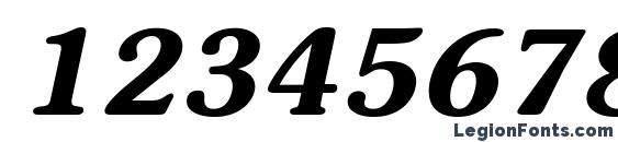 AG Souvenir Bold Italic Font, Number Fonts