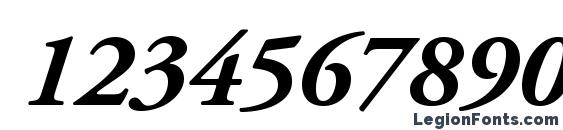 AGaramondPro BoldItalic Font, Number Fonts