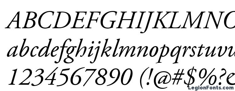 глифы шрифта AGaramondPro Italic, символы шрифта AGaramondPro Italic, символьная карта шрифта AGaramondPro Italic, предварительный просмотр шрифта AGaramondPro Italic, алфавит шрифта AGaramondPro Italic, шрифт AGaramondPro Italic