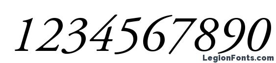 Шрифт AGaramondPro Italic, Шрифты для цифр и чисел