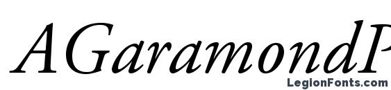 шрифт AGaramondPro Italic, бесплатный шрифт AGaramondPro Italic, предварительный просмотр шрифта AGaramondPro Italic