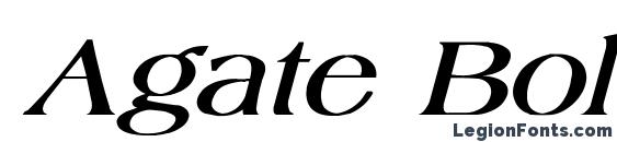 Шрифт Agate Bold Italic
