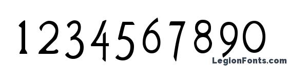 Agatha Modern Font, Number Fonts