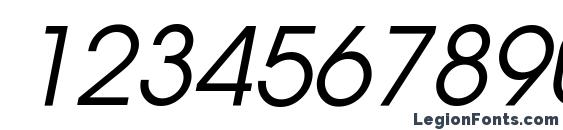 AGAvalanche Oblique Font, Number Fonts
