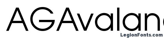 AGAvalanche font, free AGAvalanche font, preview AGAvalanche font