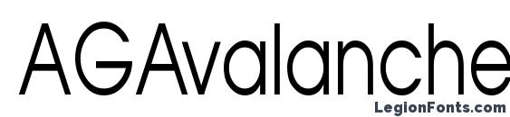 AGAvalanche75 Normal Font, Modern Fonts