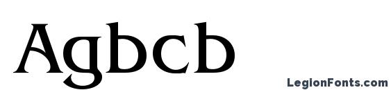 Agbcb font, free Agbcb font, preview Agbcb font